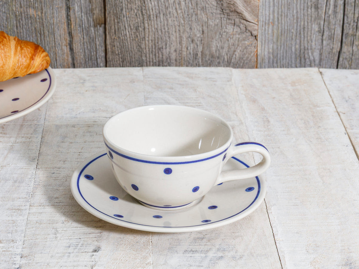 Kaffeetasse mit Untertasse Keramik Bunzlau