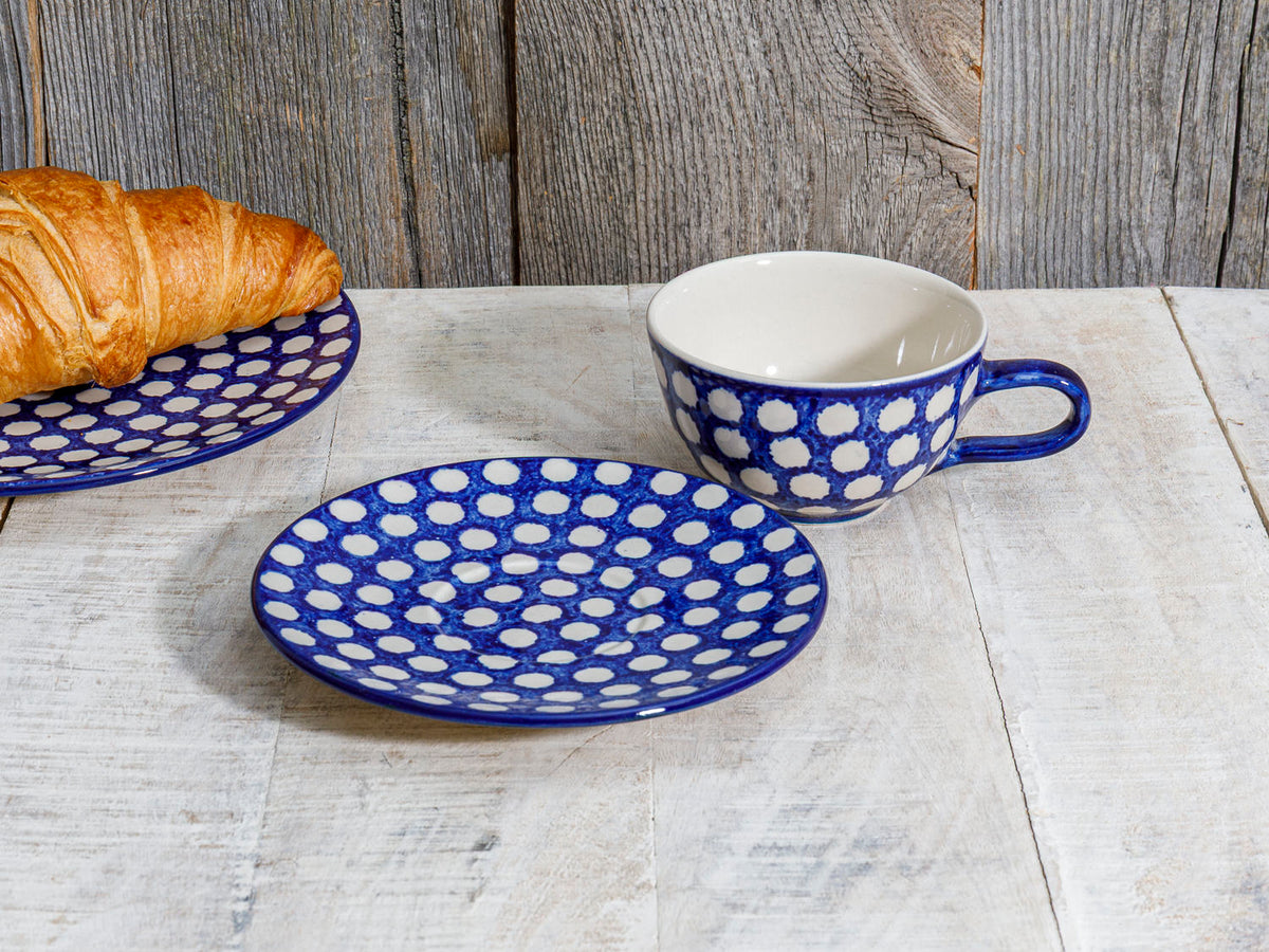 Kaffeetasse mit Untertasse Keramik Bunzlau