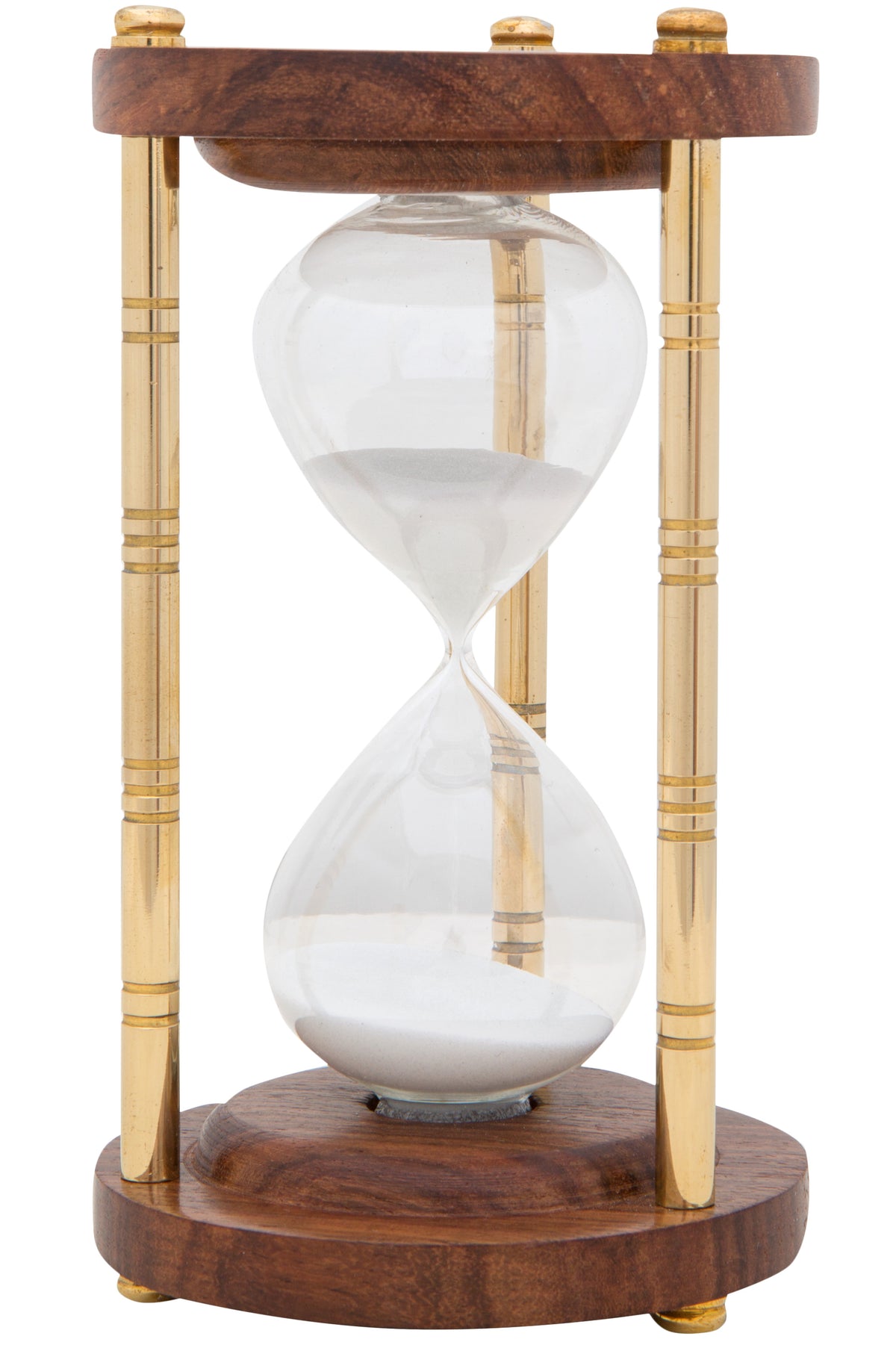 15 Minuten Sanduhr Holz Messing