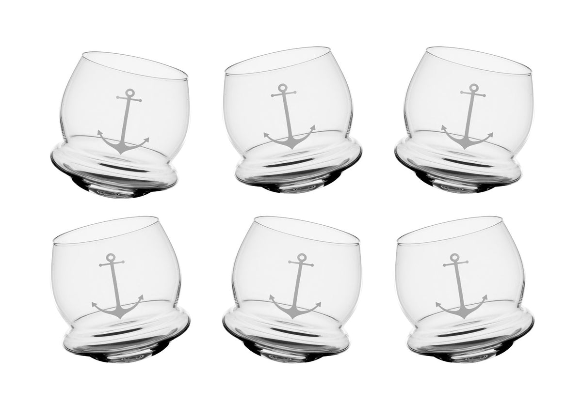 Wackelglas mit Anker