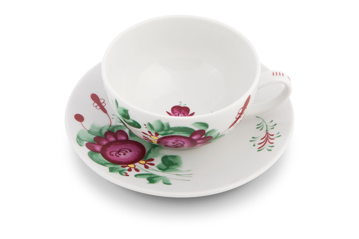 Teetasse mit Untertasse Ostfriesenrose 0,14l