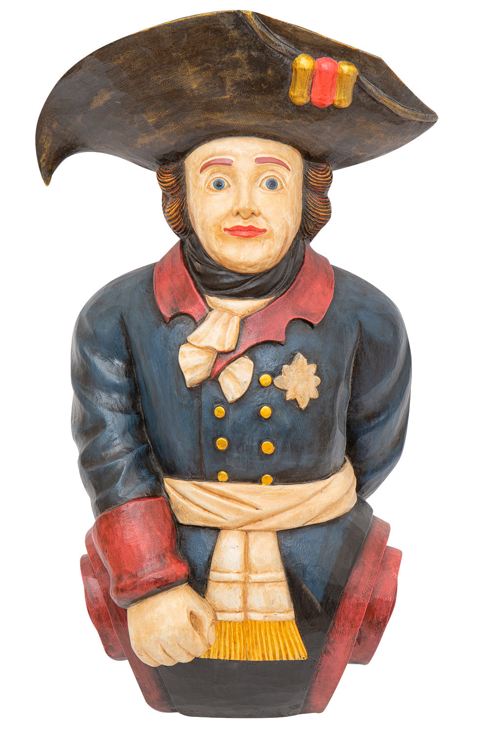 Holz Galionsfigur Alter Fritz