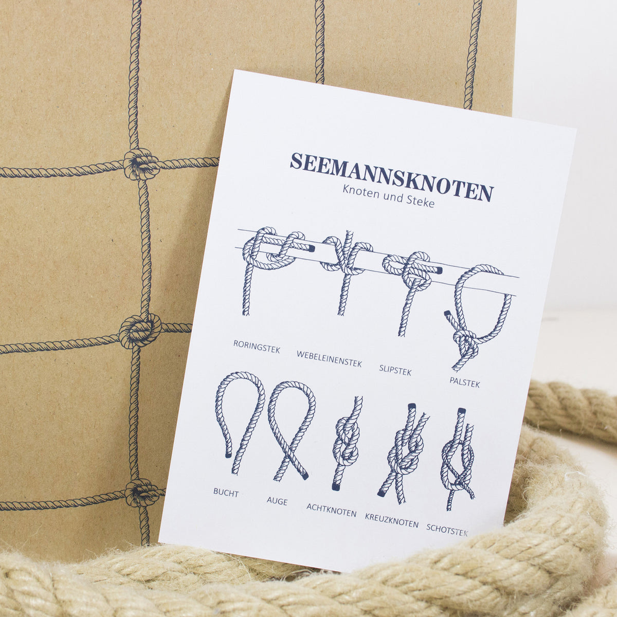 Postkarte Seemannsknoten