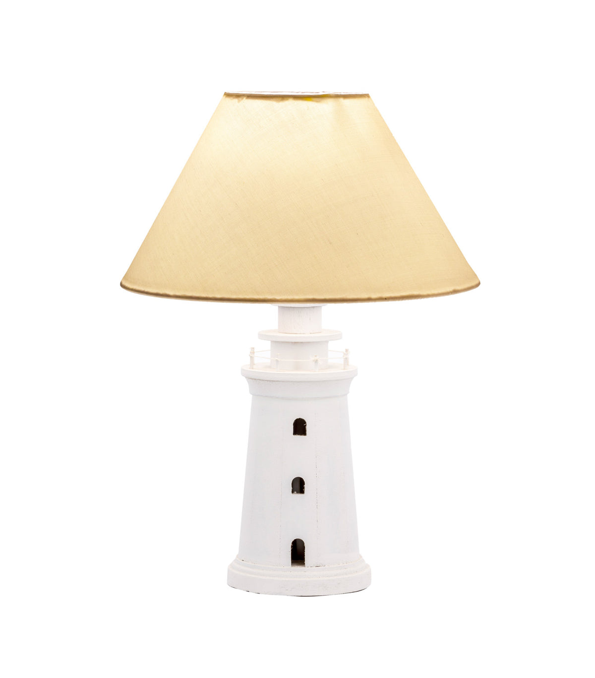 Leuchtturm Lampe weiß