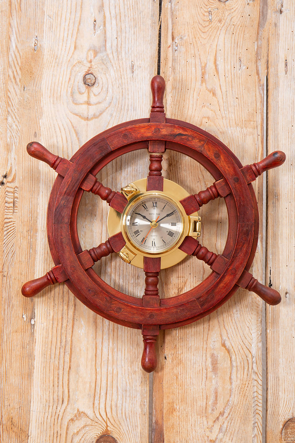 Nautik Steuerrad Uhr Bullauge 60cm