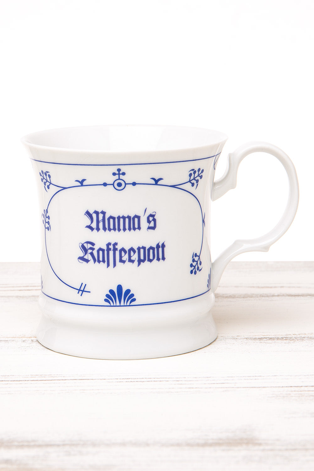 Kaffeebecher indisch blau Mama