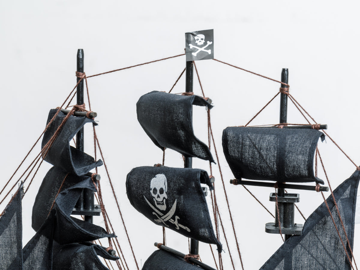 Modell Piratenschiff schwarz Dekoration
