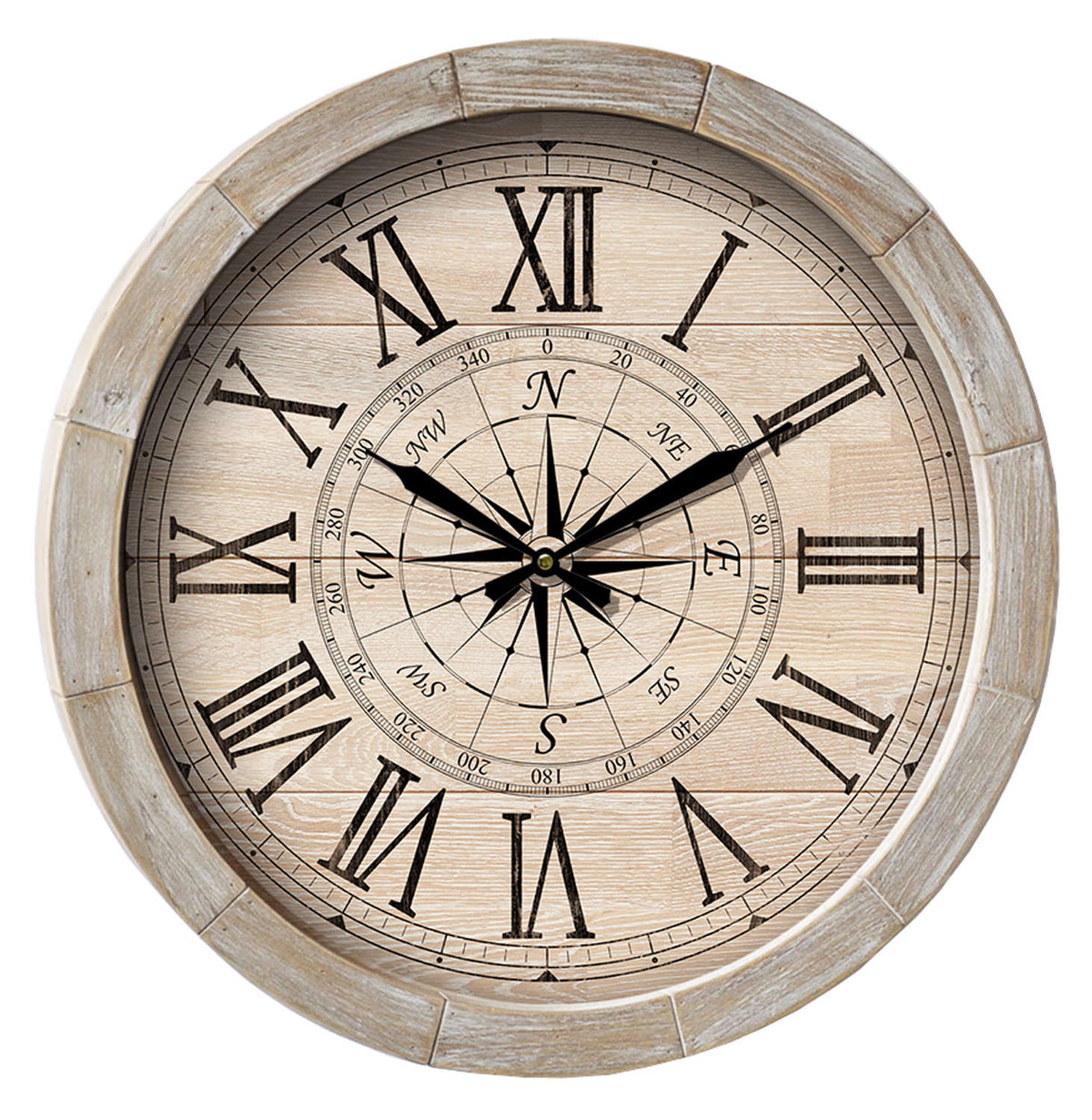 Wanduhr Holz röm. Ziffernblatt