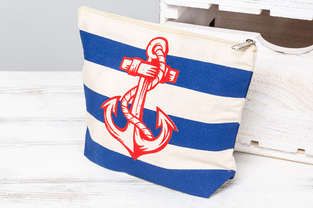 Große Kosmetiktasche Anker