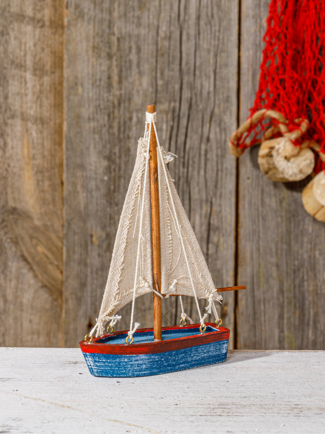 Tischdeko kleine Segelschiffe