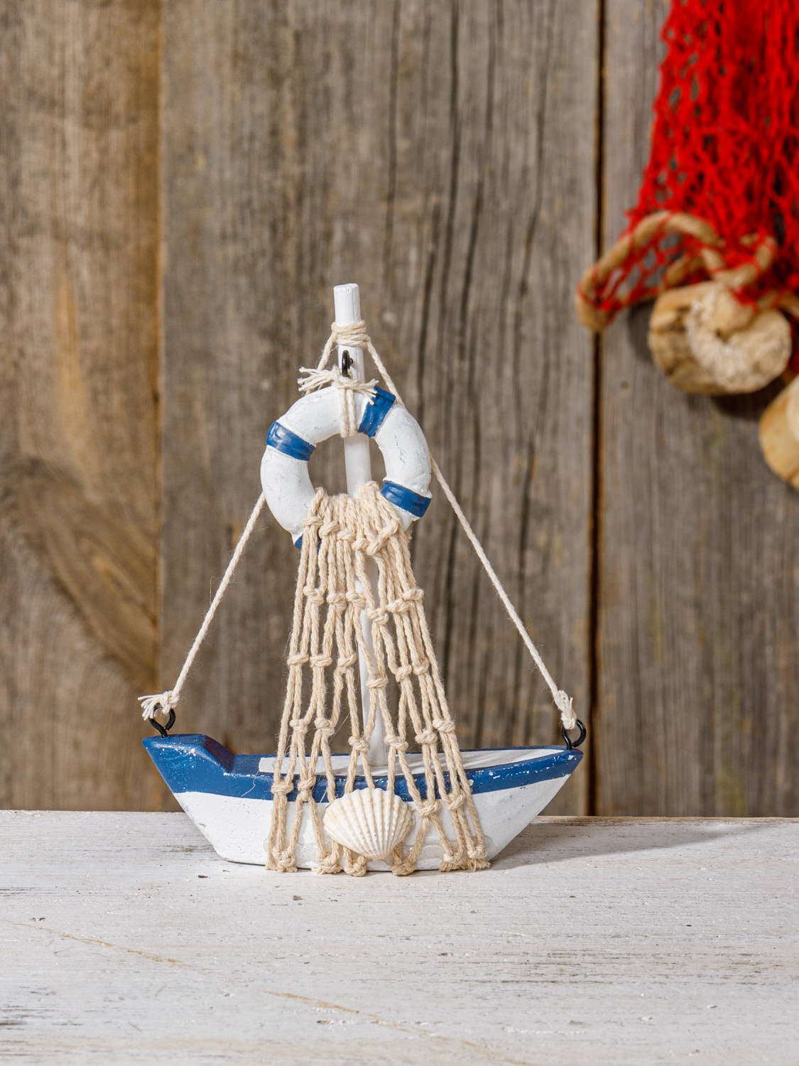 Holz Tischdeko Segelschiffe