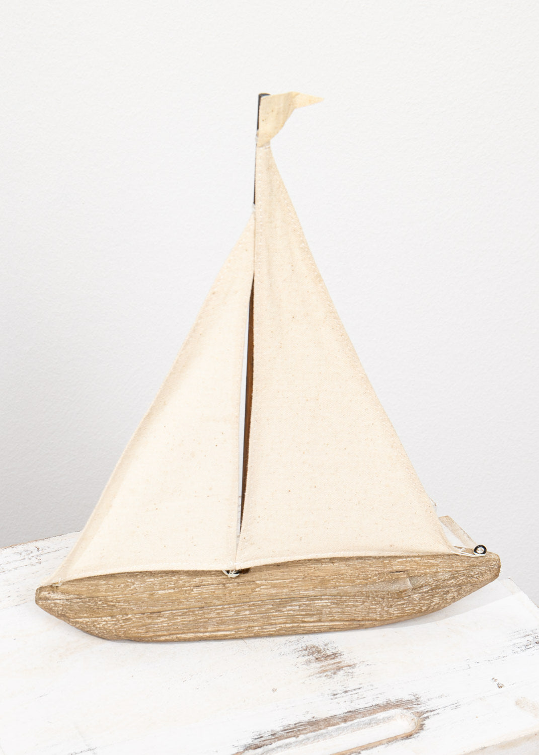 Treibholz Segelboot groß