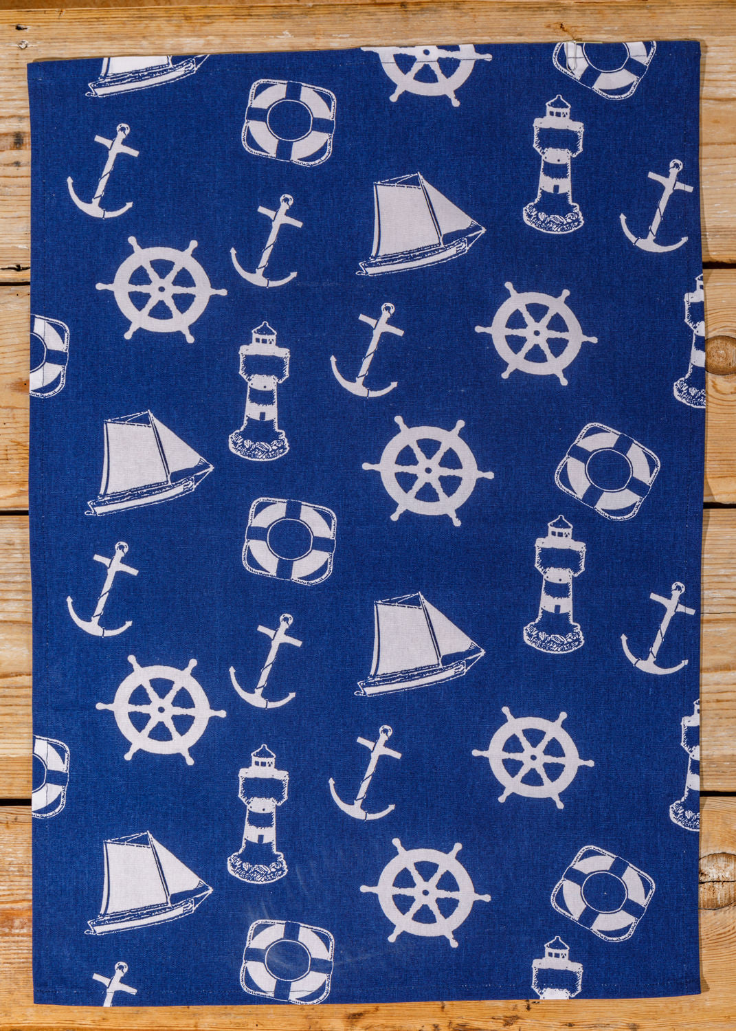 Blaues Geschirrtuch maritimer Look