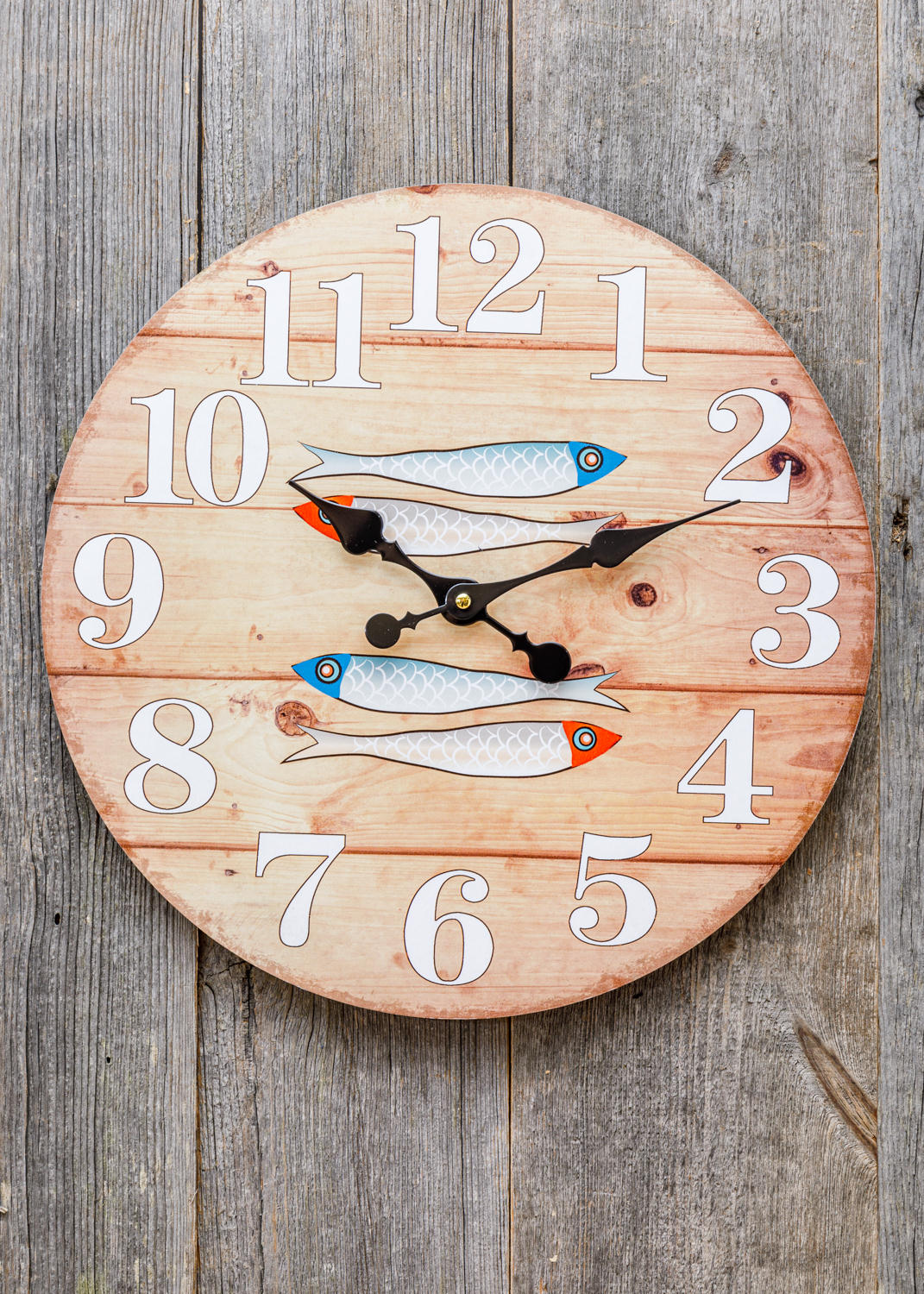 Wanduhr Fische
