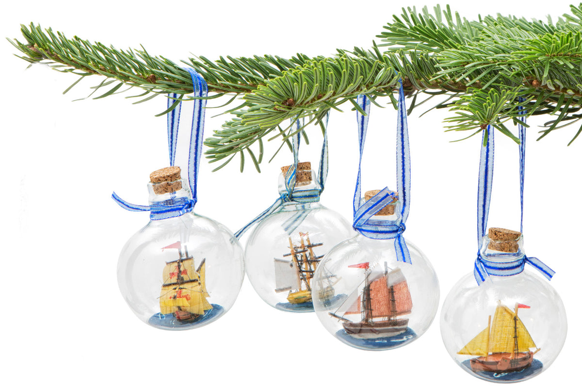 Segelschiff Kugeln Set