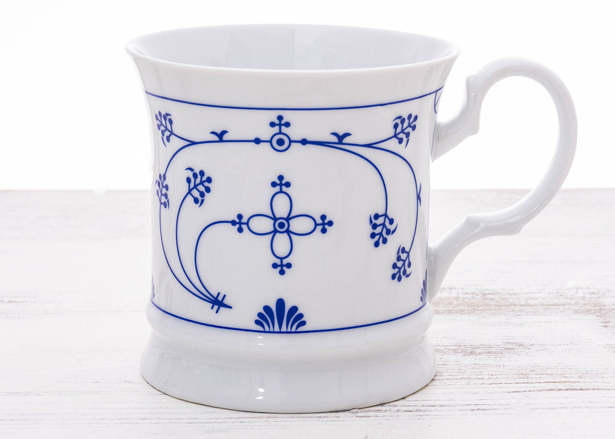Kaffeebecher Indisch Blau Porzellan