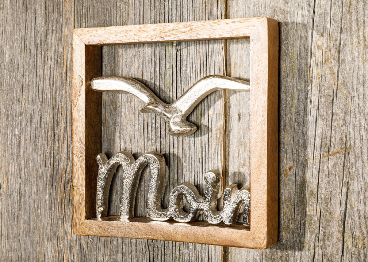 Wandbild Holz Moin