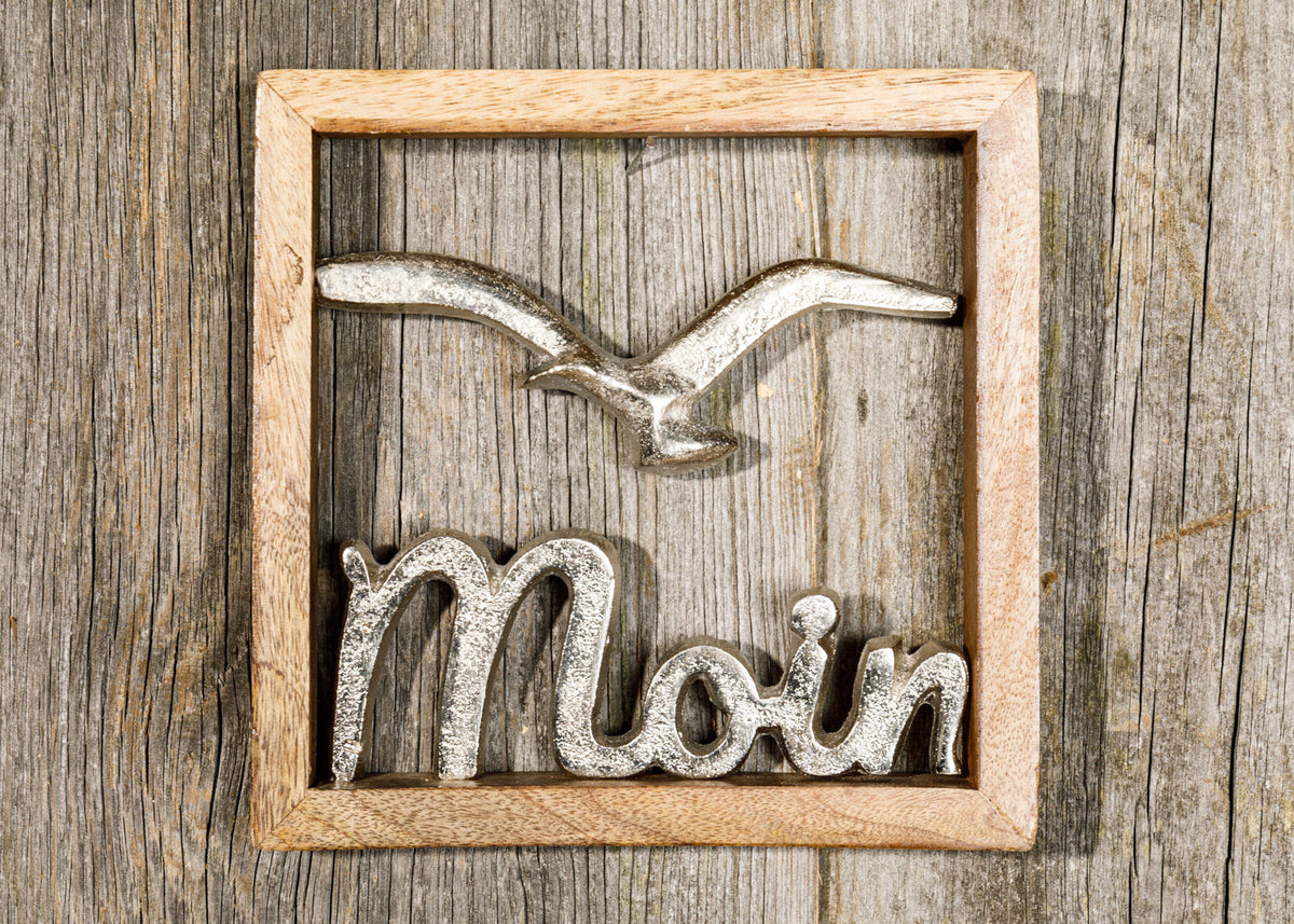 Wandbild Holz Moin