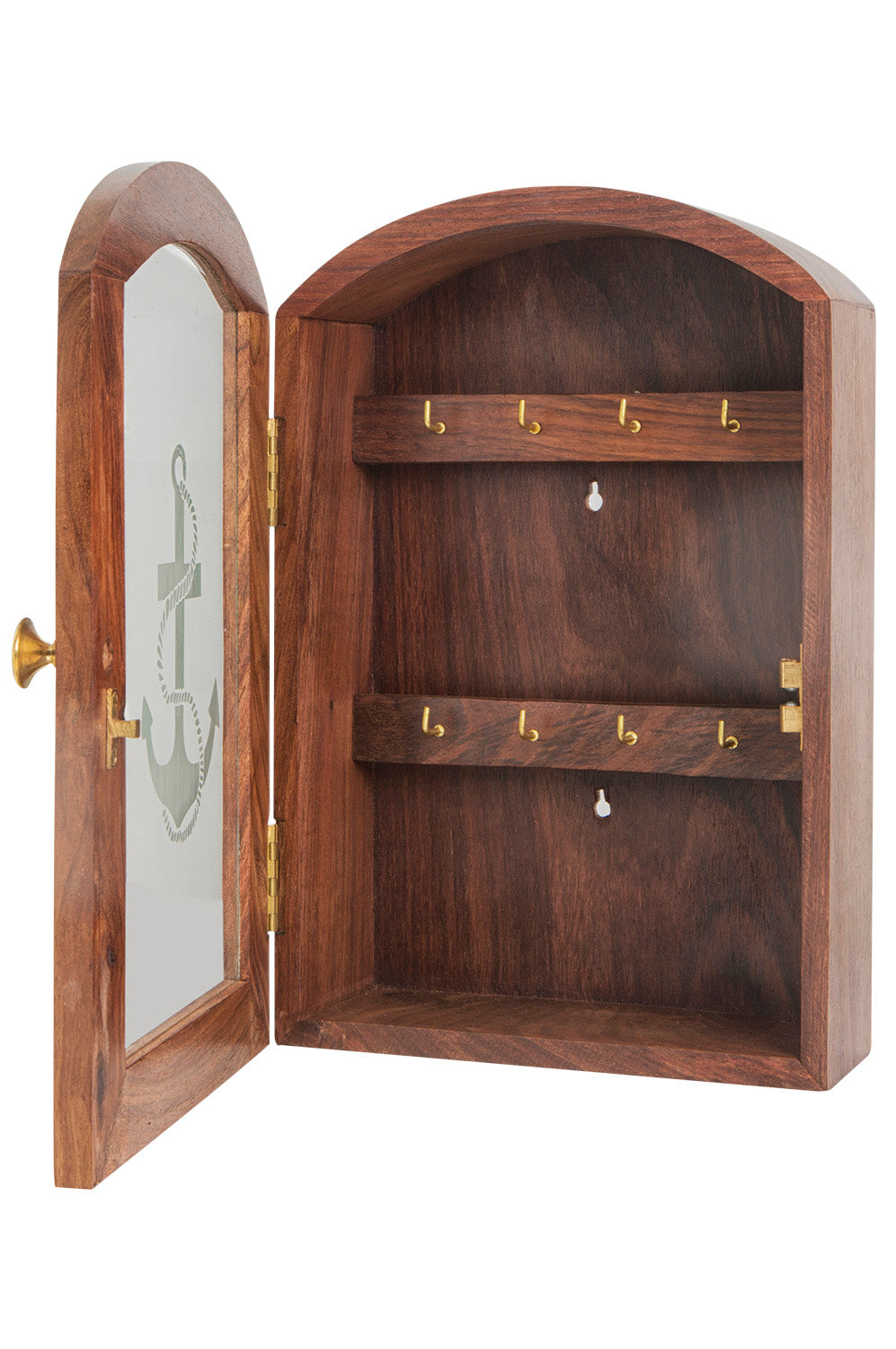 Holz Schlüsselkasten Anker