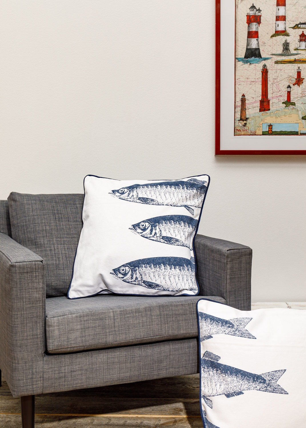 Kissen Set Fische