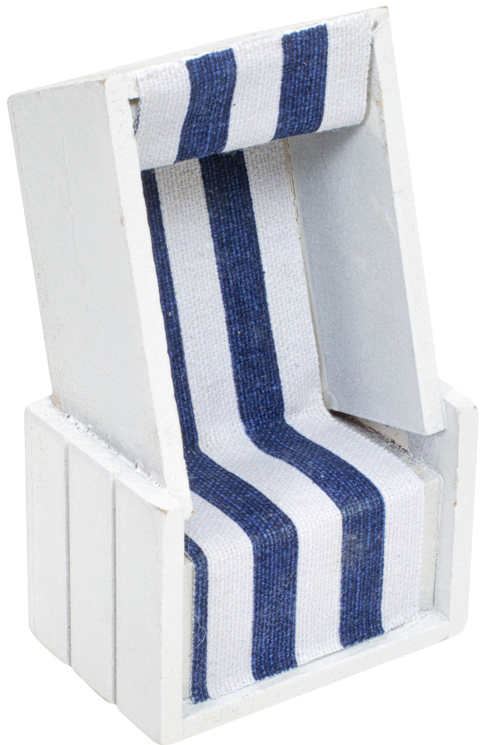Strandkorb weiss blau, 12cm