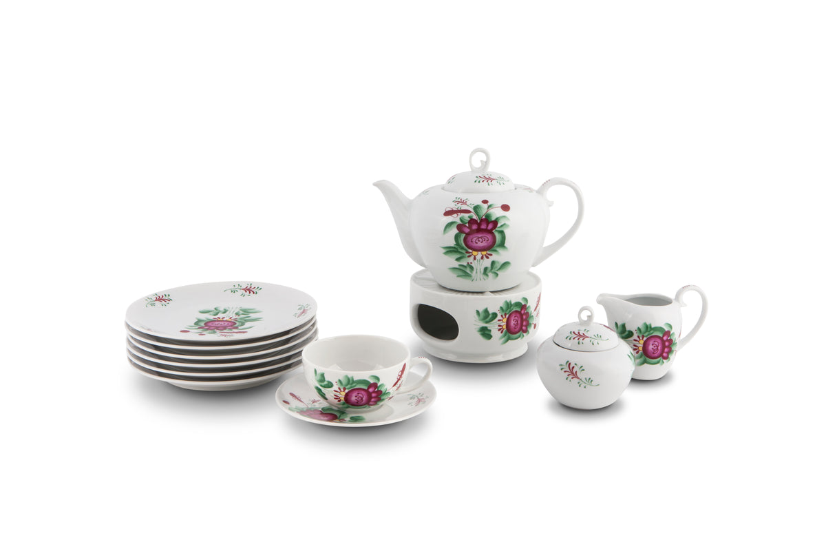 Teetasse mit Untertasse Ostfriesenrose 0,19l