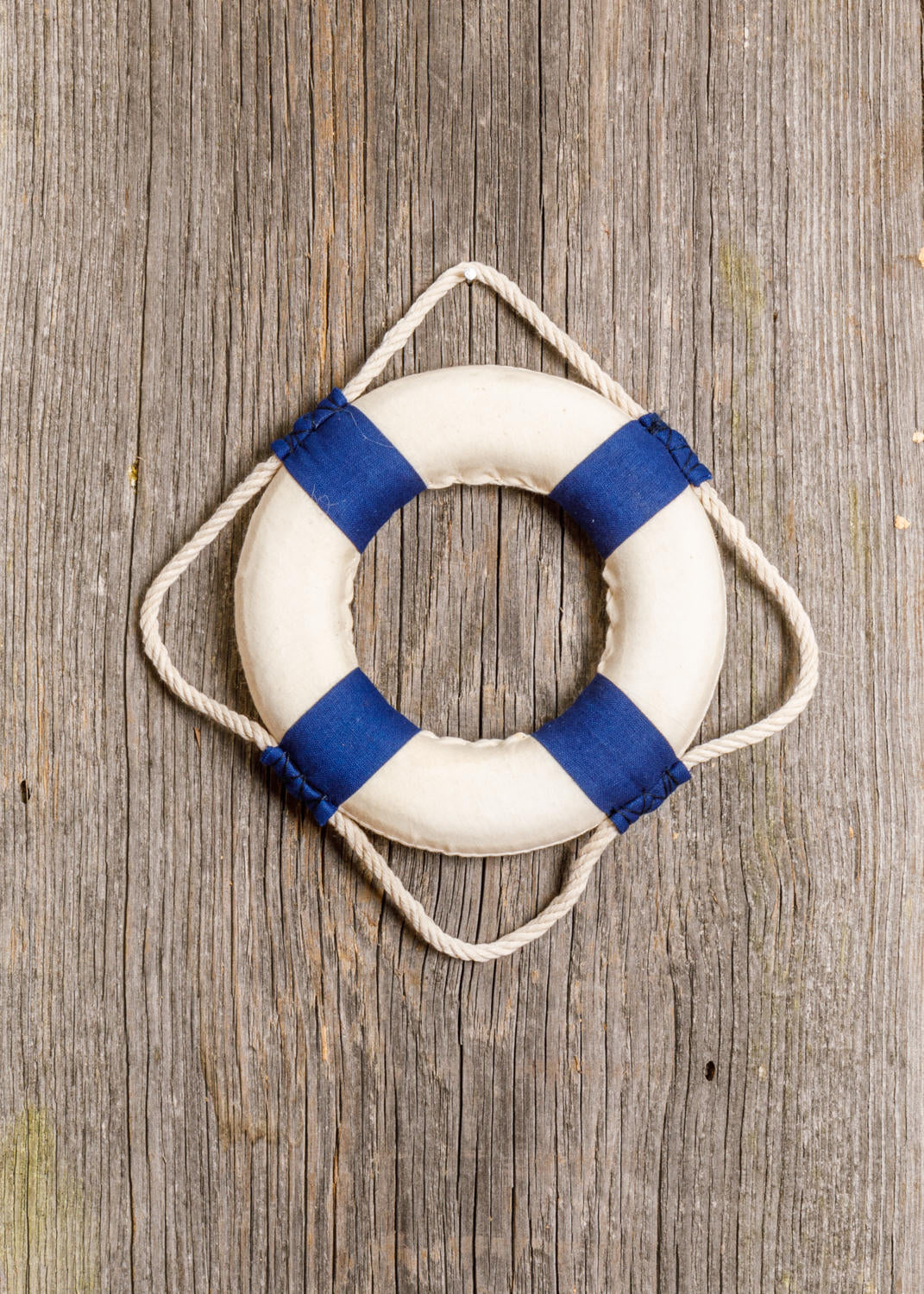 Rettungsring blau weiß ohne Druck 14cm