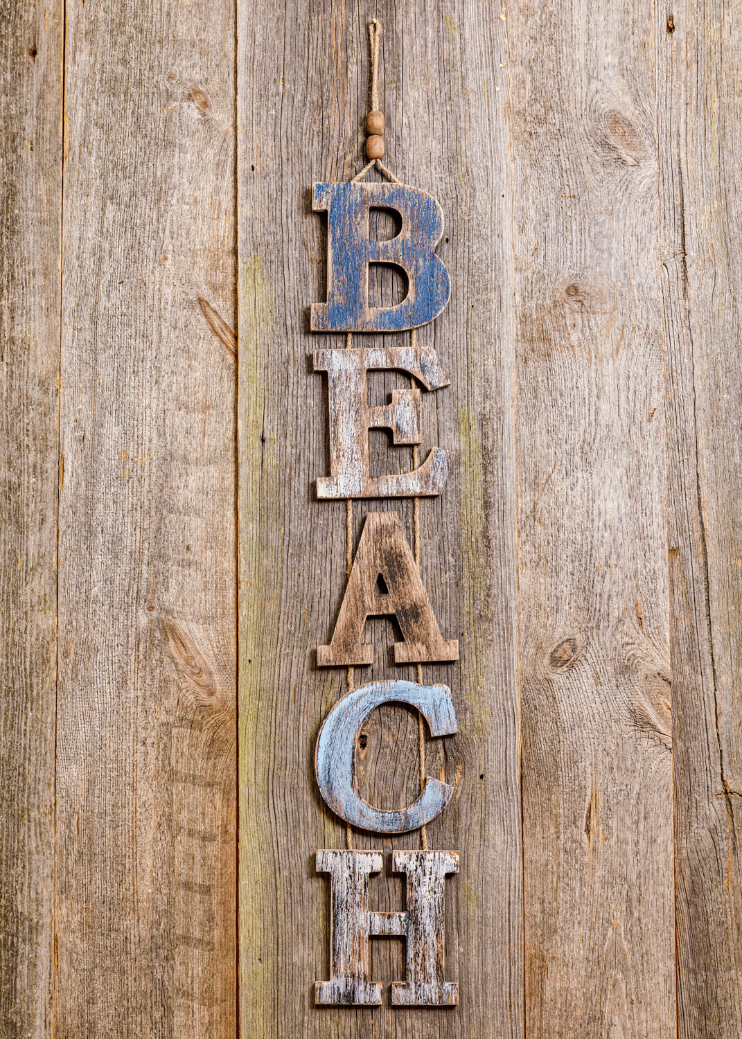Türschild Beach Vintage