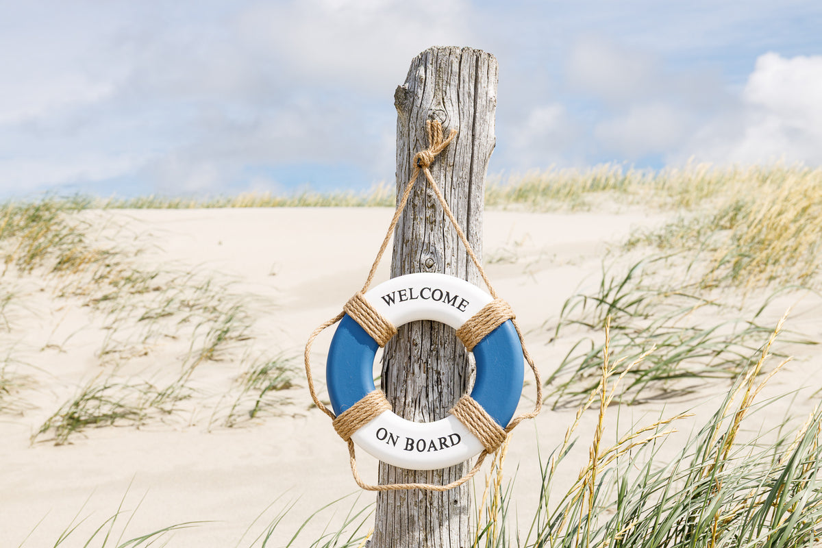 Rettungsring blau weiß 23cm