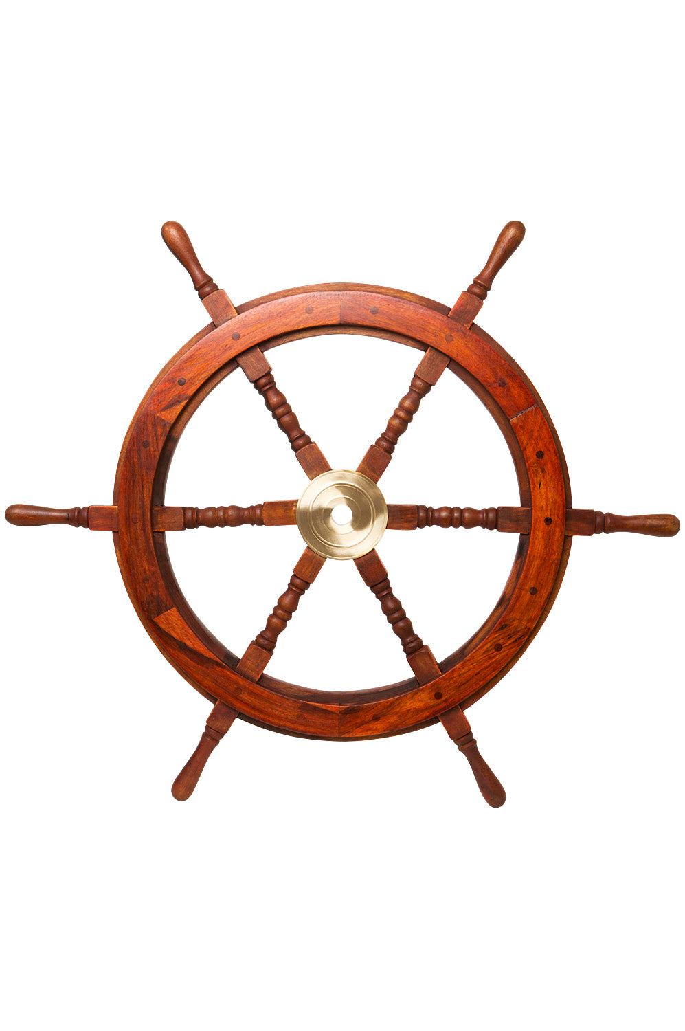 Holz Deko Steuerrad 75cm