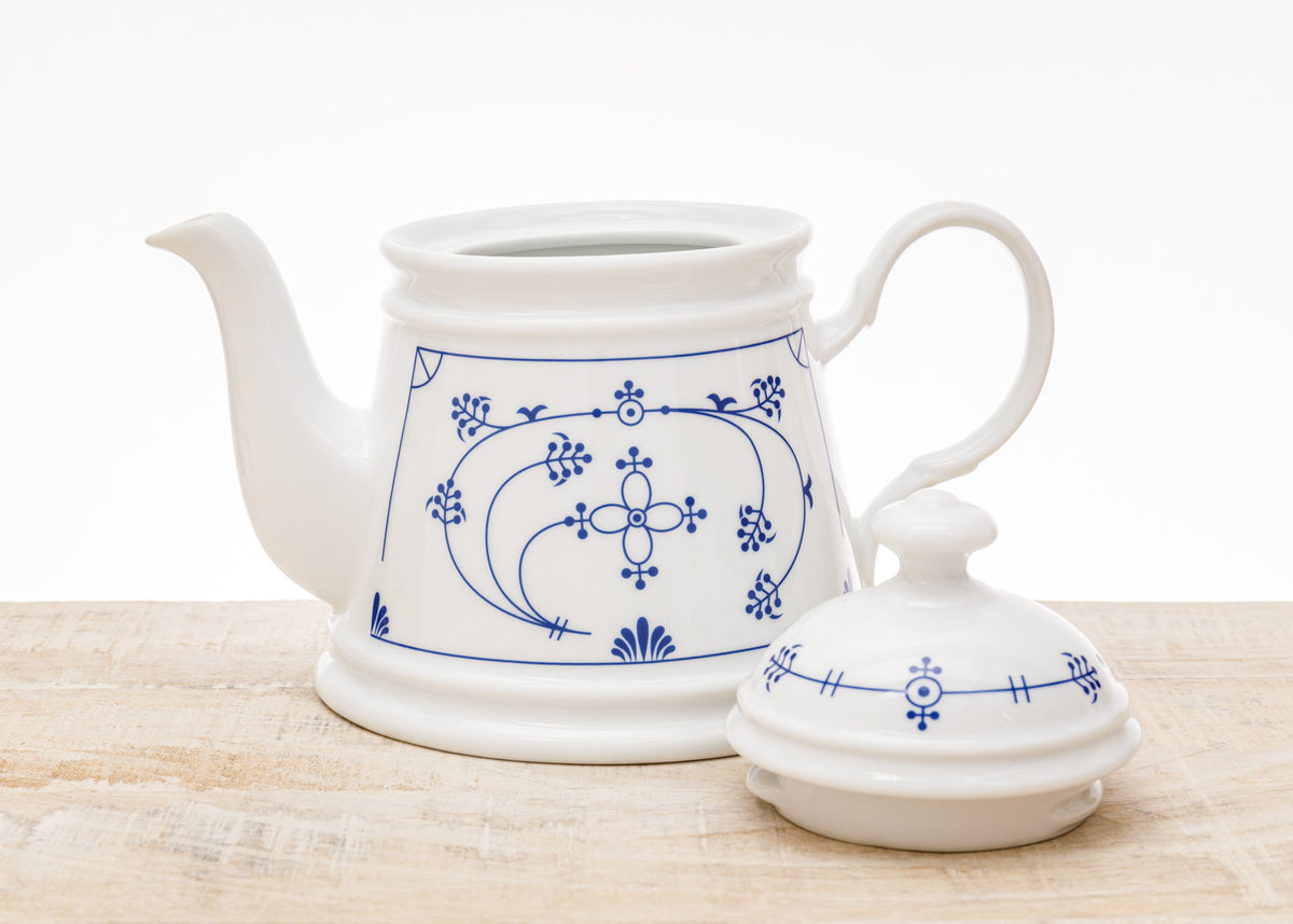 Teekanne 0,75 Indisch Blau, konisch