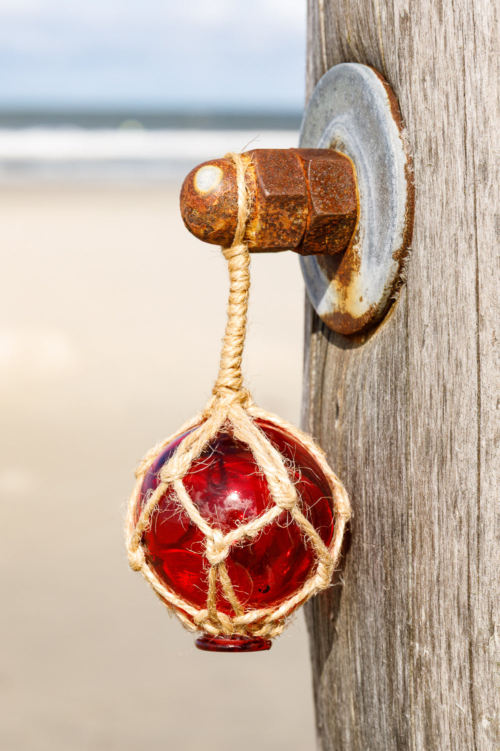 Deko Kugel Glas, rot, 5cm