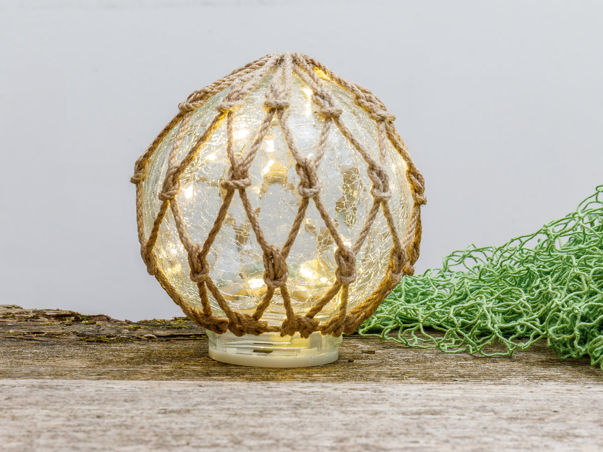 LED Licht Fischerkugel transparent