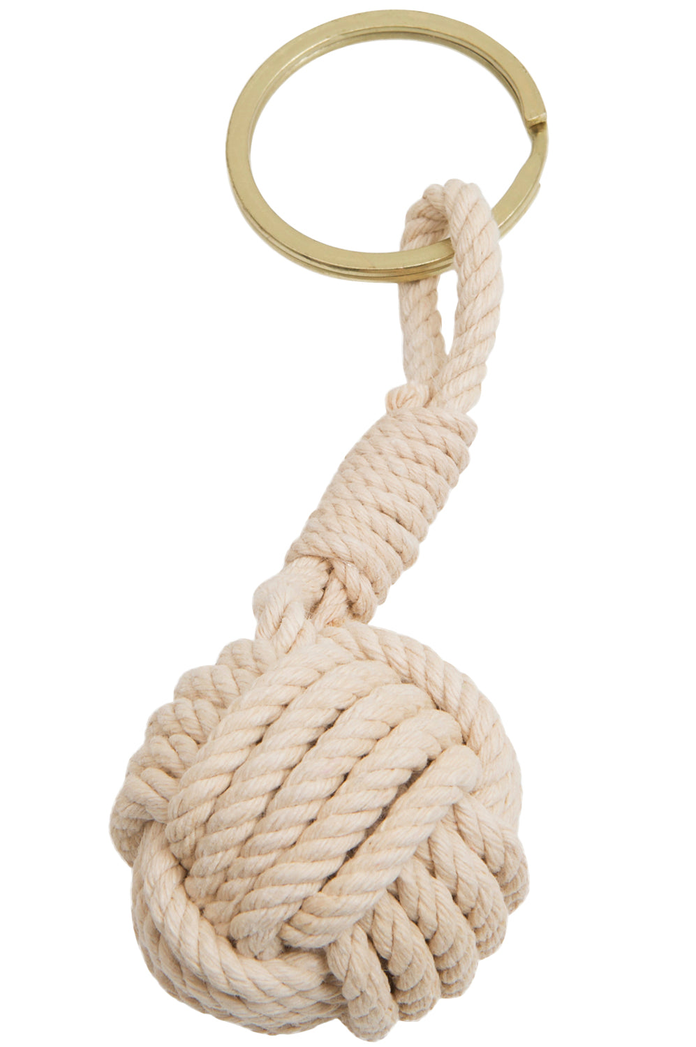 Schlüsselanhänger Knoten weiß