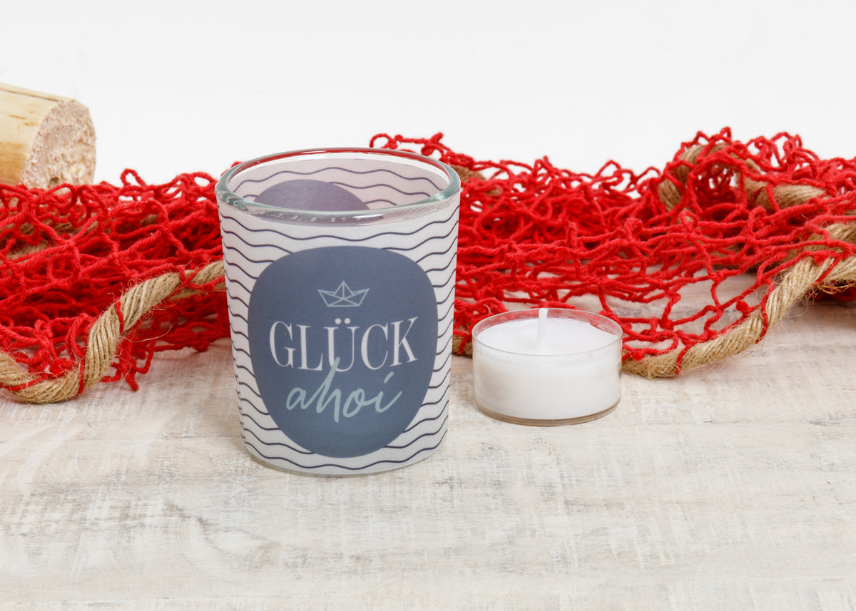 Windlicht Glück Ahoi