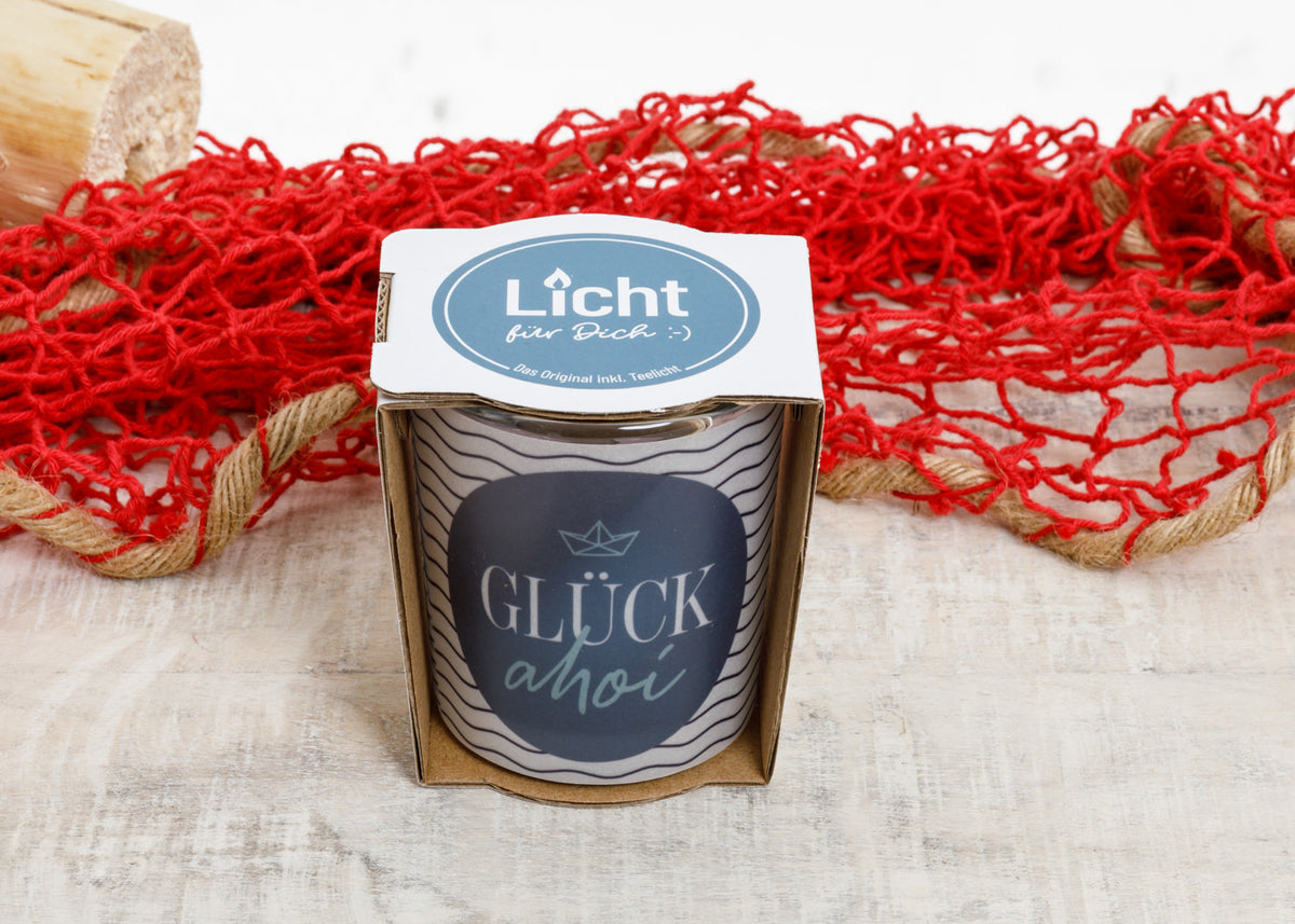 Windlicht Glück Ahoi