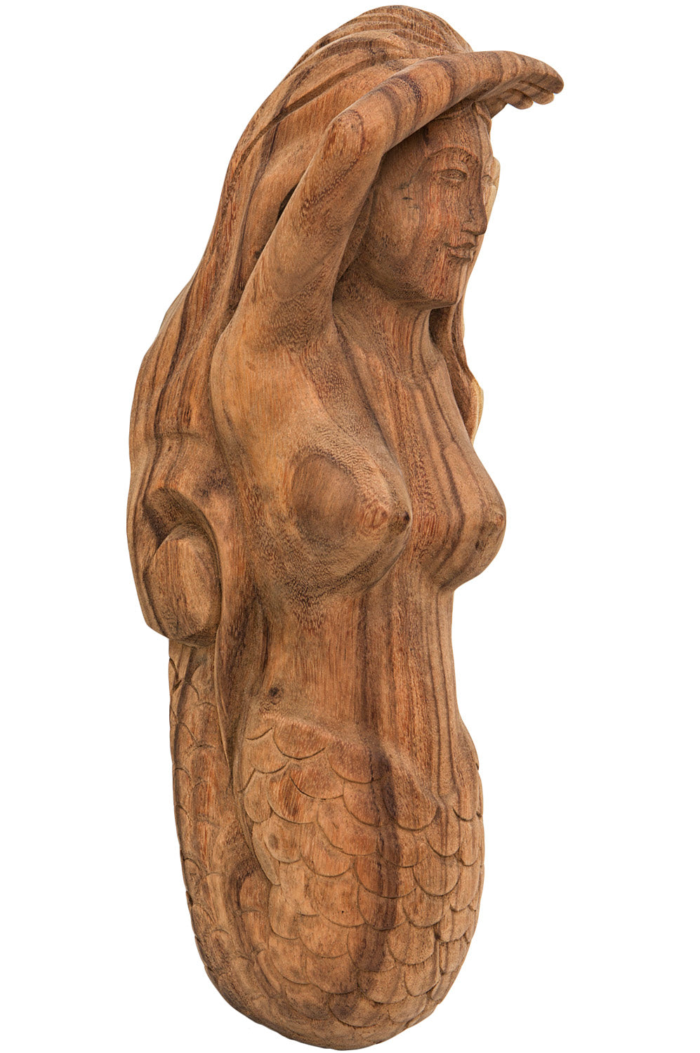 Galionsfigur Hoz handgeschnitzt natur