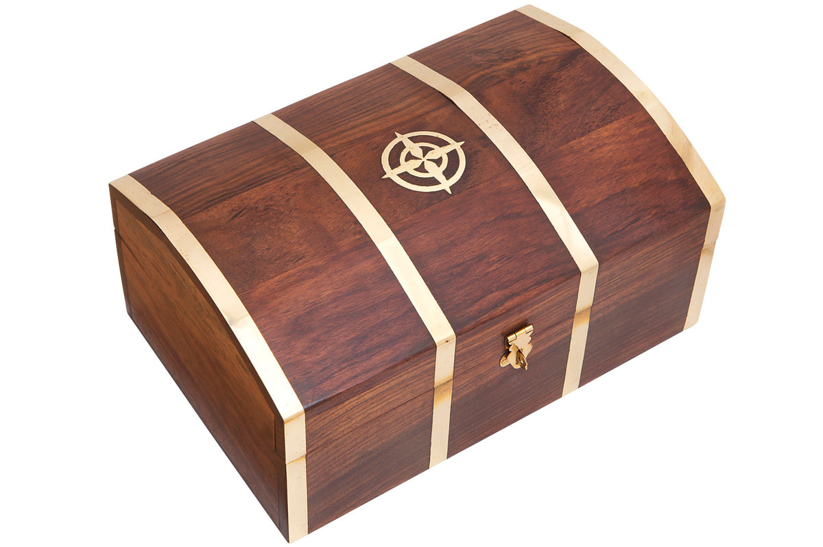Schatzkiste Holz, 26cm