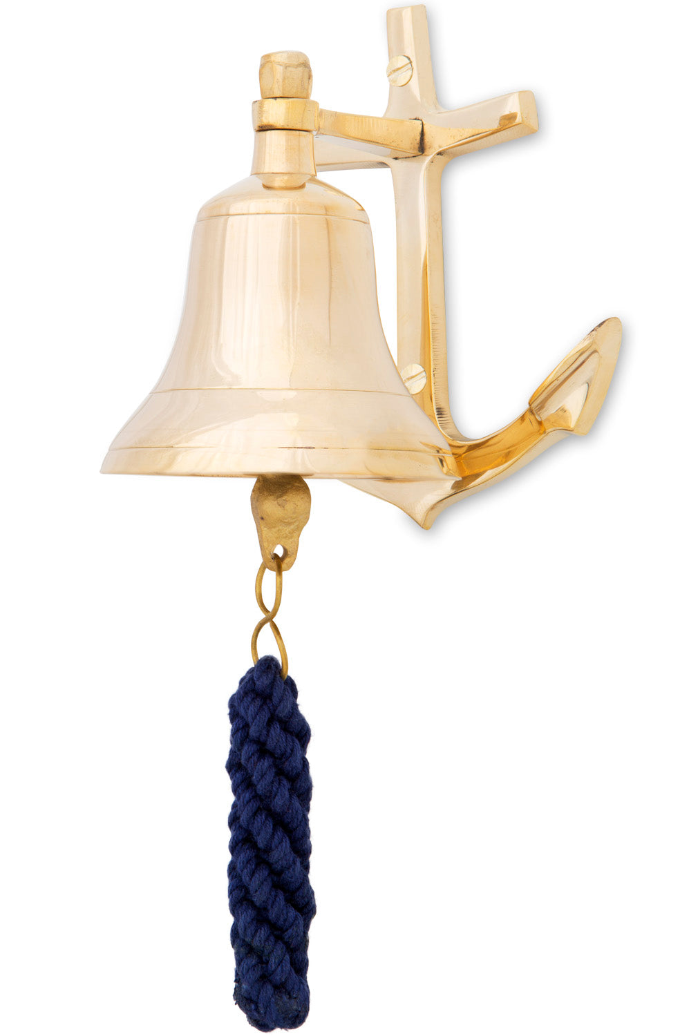 Schiffsglocke Messing Anker 7,5cm