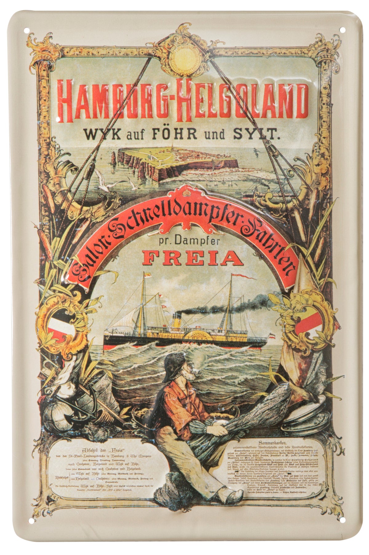 Nostalgisches Reklameschild Hamburg