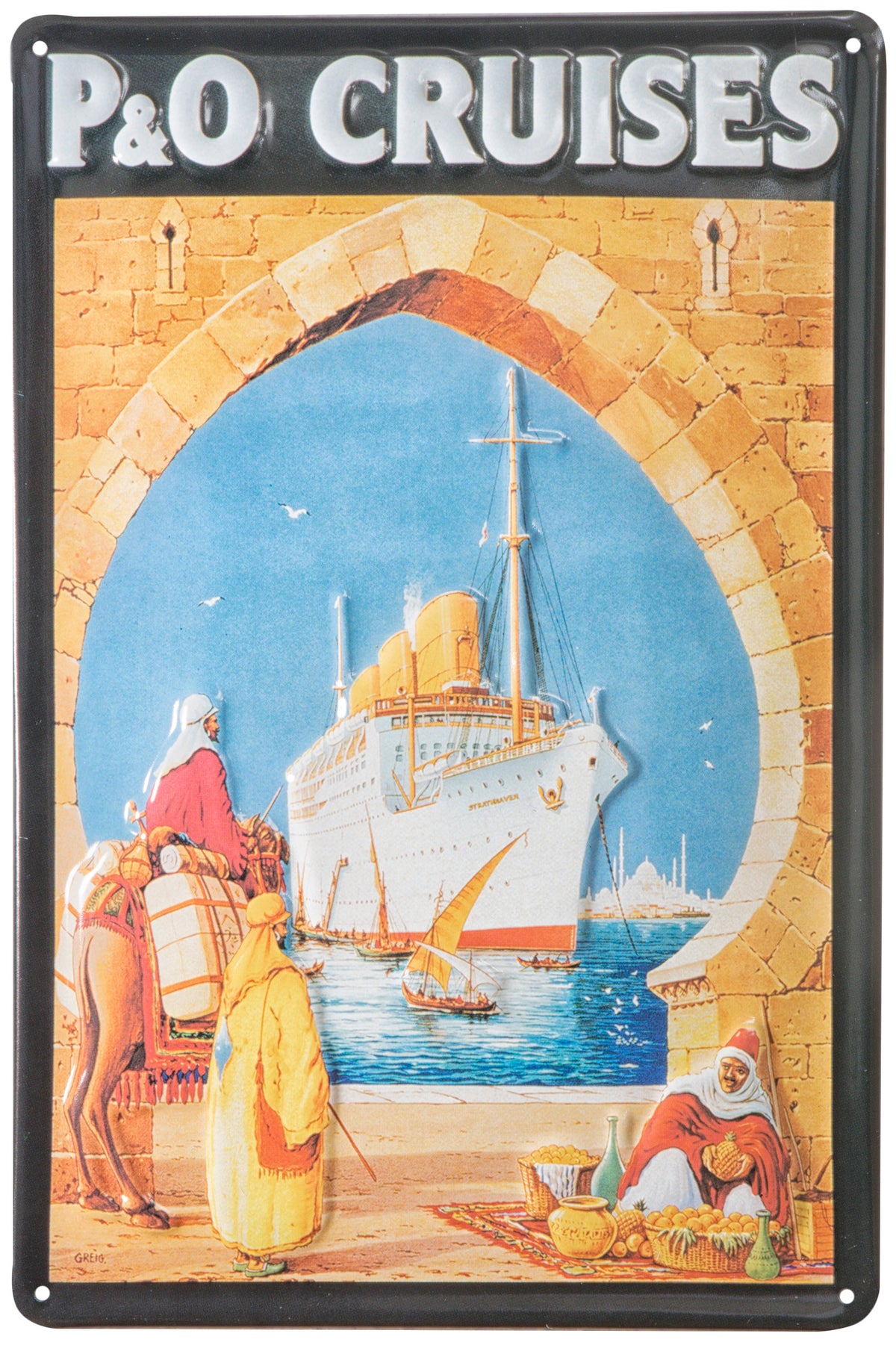 Nostalgieschild P&O Cruises