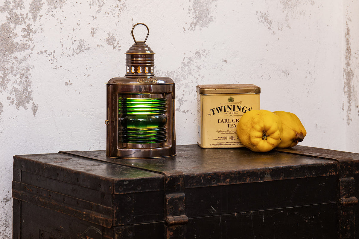 Antik Steuerbordlampe Petroleum