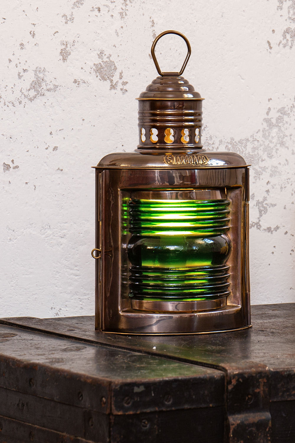 Antik Steuerbordlampe Elektrisch