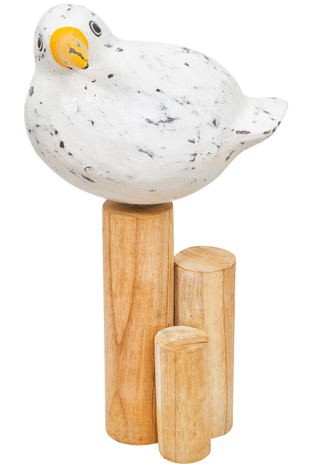 Möwe Holzpfahl Deko 33cm