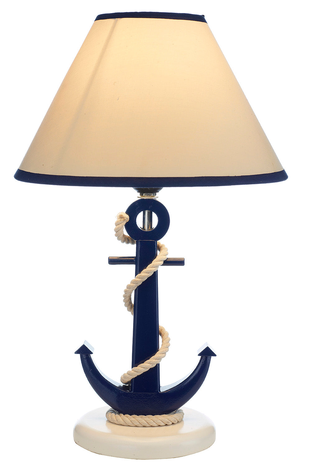 Tischleuchte Tischlampe Anker blau