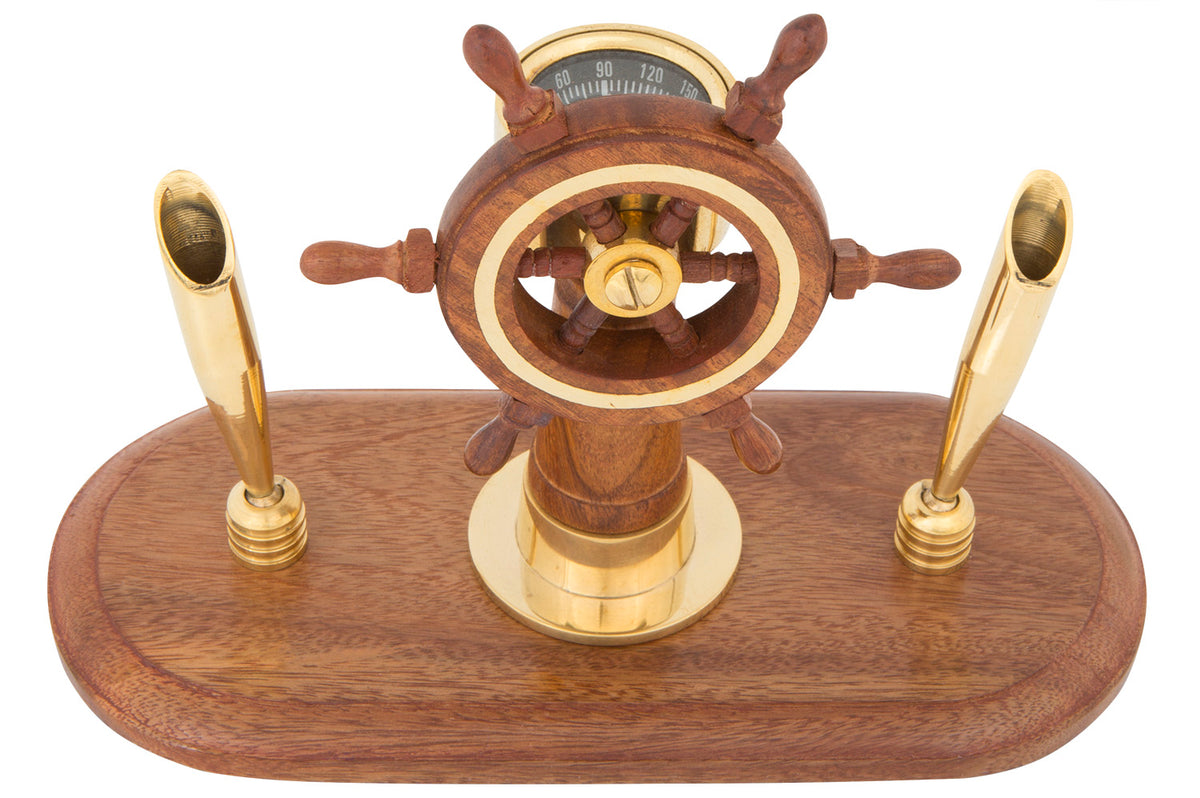 Stifthalter Holz Messing Steuerstand