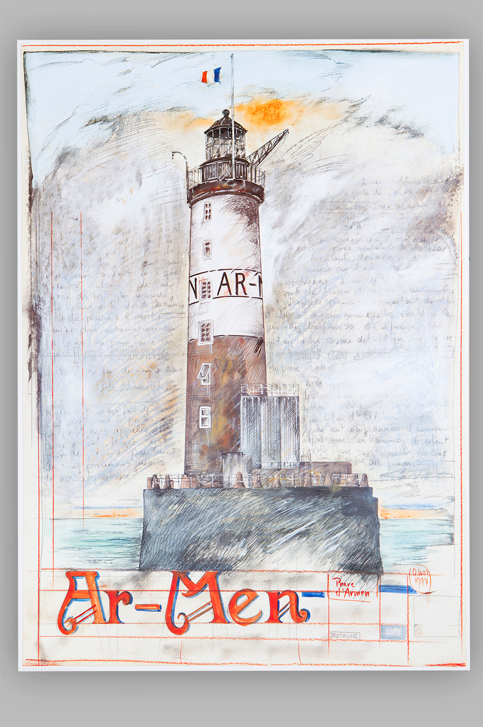 Ole West Kunstdruck Leuchtturm Ar Men