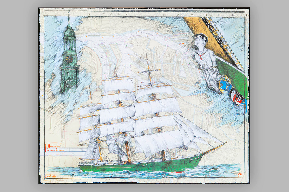 Poster, Rickmer Rickmers, Ole West