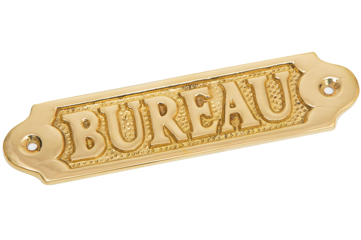 Türschild Messing BUREAU