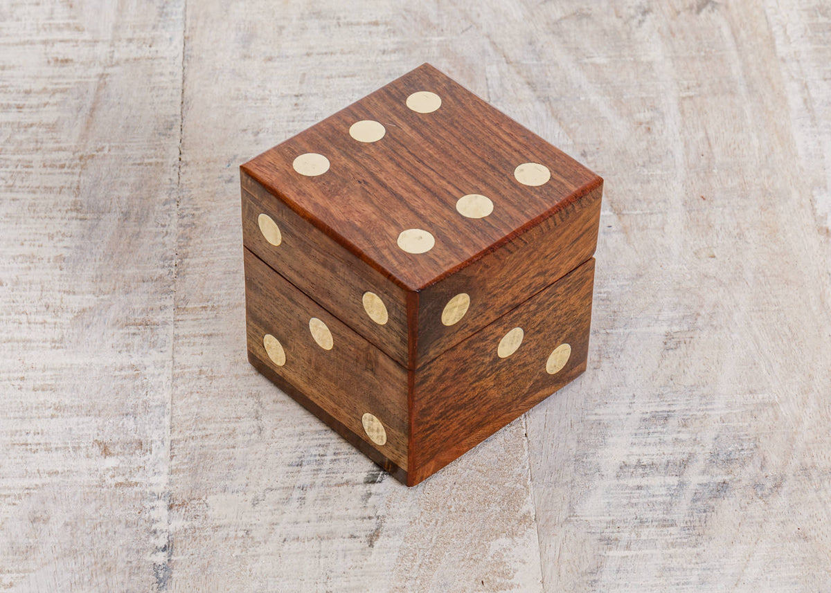 Spiel Würfel Holzbox